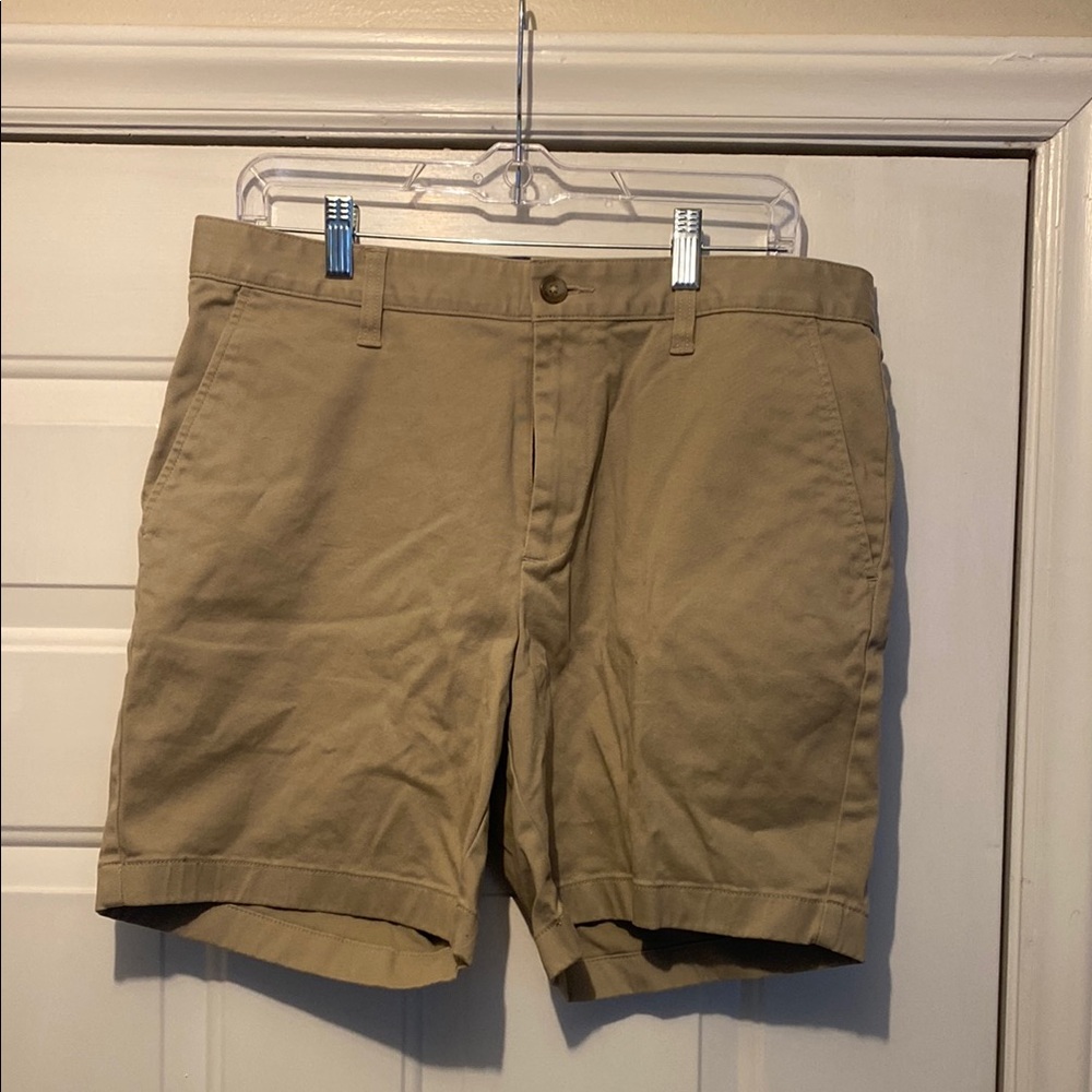 Nautica Tan Flat Front Shorts Versatile Style
